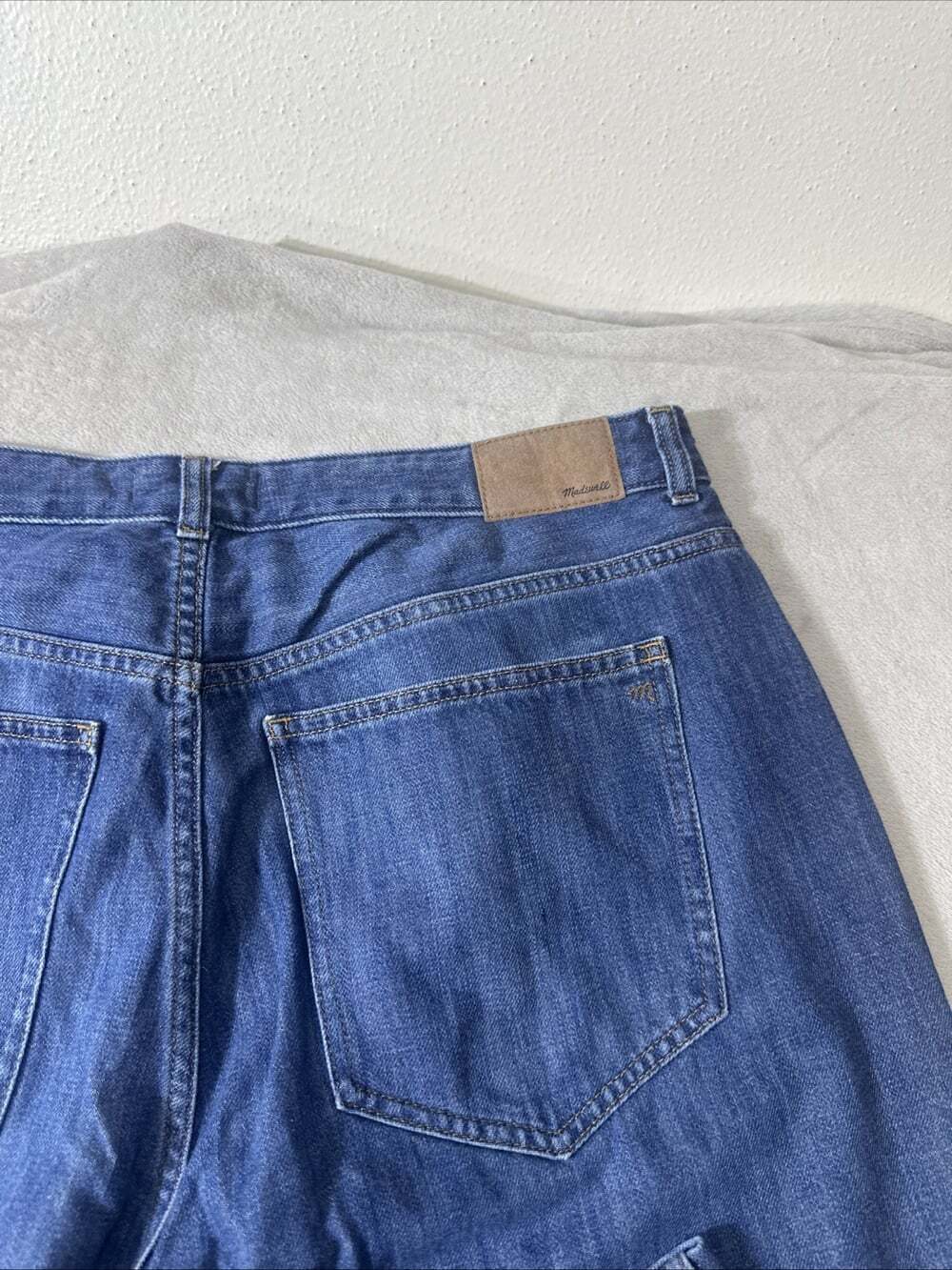 Madewell Superwide Leg Jeans Women’s 14W Dark Wash High Rise Wide Leg - Picture 9 of 9